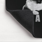 Trendy Graphic Cat Briefmarke Ich bin ein Biest Mousepad (Ecke)