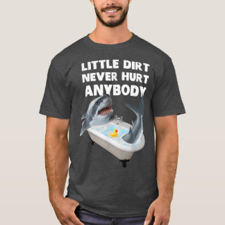 Trendy Graphic Shark Bath Little trort nie verletz T-Shirt