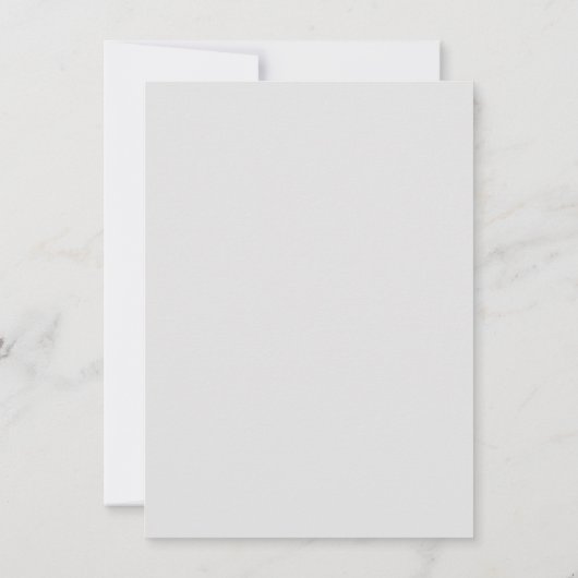 Trendy Grau/Weiß Mit Monogramm Flat Note Card Einladung (Rückseite)