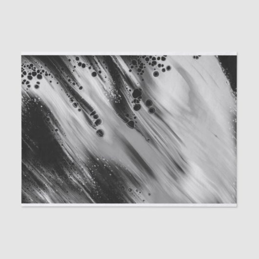 Trendy Gray/Black Abstrakt, Decoupage Bag Stuffing Seidenpapier (Vorderseite)