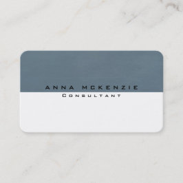 Trendy Gray Blue White Einzigartig kreativ Visitenkarte