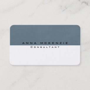 Trendy Gray Blue White Einzigartig kreativ Visitenkarte
