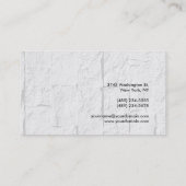 Trendy Gray Brick Wall Attraktive Visitenkarte (Rückseite)