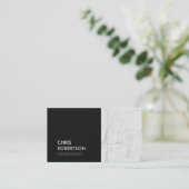 Trendy Gray Brick Wall Attraktive Visitenkarte (Stehend Vorderseite)