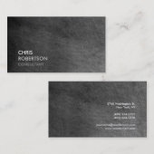 Trendy Gray Chalkboard Attraktive Visitenkarte (Vorne/Hinten)