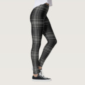 Trendy Gray Flannel - Tartan Karierte Mode Leggings (Rechts)