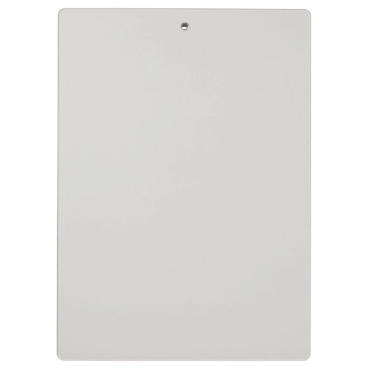 Trendy Gray Marble Mit Monogramm Klemmbrett (Rückseite)