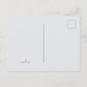 Trendy Gray Moderne und Minimalistische Hochzeit Ankündigungspostkarte (Rückseite)