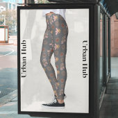 Trendy Gray Pattern Leggings