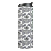 Trendy Gray Sloths Doodle Thermosbecher (Nach links gedreht)