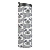 Trendy Gray Sloths Doodle Thermosbecher (Nach rechts gedreht)