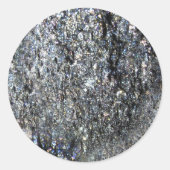 Trendy Gray Stone Runder Aufkleber (Vorderseite)