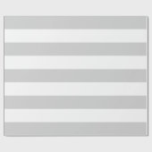 Trendy Gray und White Stripes Geschenkpapier (Flach)