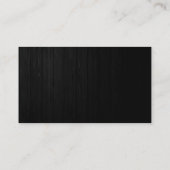 Trendy Gray Wood Effect Muster Business Card Visitenkarte (Rückseite)