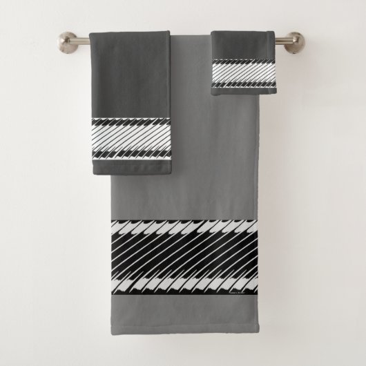 Trendy Gray Z Badhandtuch Set (Insitu)