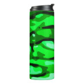 Trendy Green Abstrakt Pattern Thermosbecher (Nach links gedreht)