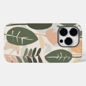 Trendy Green Blätter Minimalistisch Case-Mate iPhone Hülle (Rückseite (Horizontal))