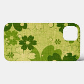 Trendy Green Blume Vintag Case-Mate iPhone Hülle (Rückseite (Horizontal))