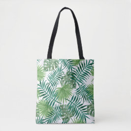 Trendy Green Botanical Palm Blätter Tasche