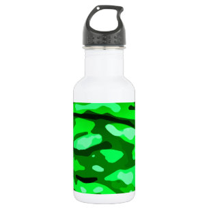 Trendy Green Camouflage Pattern Edelstahlflasche