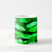 Trendy Green Camouflage Pattern Kaffeetasse (Mittel)