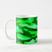 Trendy Green Camouflage Pattern Kaffeetasse (Links)