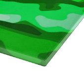 Trendy Green Camouflage Pattern Schneidebrett (Ecke)