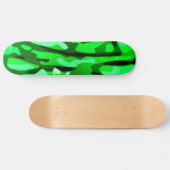 Trendy Green Camouflage Pattern Skateboard (Horizontal)