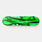 Trendy Green Camouflage Pattern Skateboard (Horizontal)