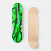 Trendy Green Camouflage Pattern Skateboard (Vorderseite)