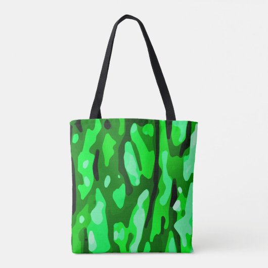 Trendy Green Camouflage Pattern Tasche (Rückseite)