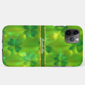 Trendy Green Clover 4 Lists Case-Mate iPhone Hülle (Rückseite (Horizontal))