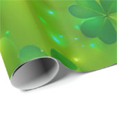 Trendy Green Clover 4 Lists Geschenkpapier (Rolleneckpunkt)