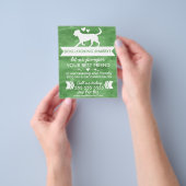 Trendy Green Dog Grooming Flyer - personalisierbar (Gruppe)