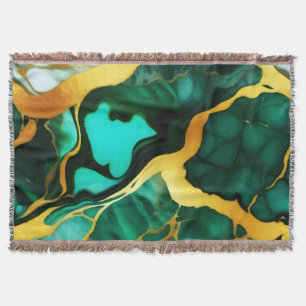 Trendy Green Gelb Gold Imitate Marmor Decke