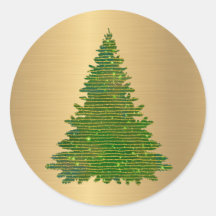 Trendy Green Gold Glitzer Tree Weihnachten