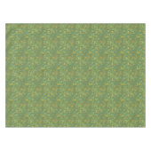 Trendy Green Gold Leaf Herbstmuster Tischdecke (Vorderseite (Horizontal))
