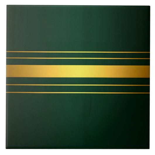 Trendy Green Gold Luxury Linen Texture Collection Fliese (Vorderseite)