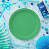 Trendy Green Grainy Background Pappteller (Party)