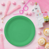 Trendy Green Grainy Background Pappteller (Party)