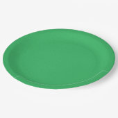 Trendy Green Grainy Background Pappteller (Schrägansicht)