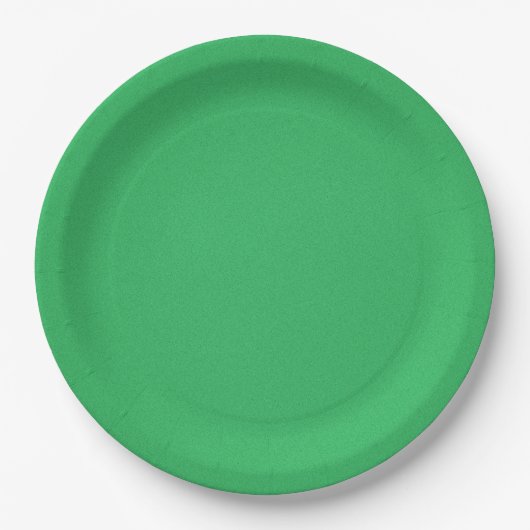 Trendy Green Grainy Background Pappteller (Vorderseite)