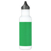 Trendy Green Grainy Background Trinkflasche (Links)