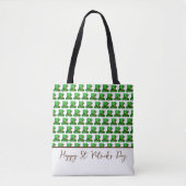 Trendy Green Hats Pattern St. Patrick's Day Tasche (Vorderseite)