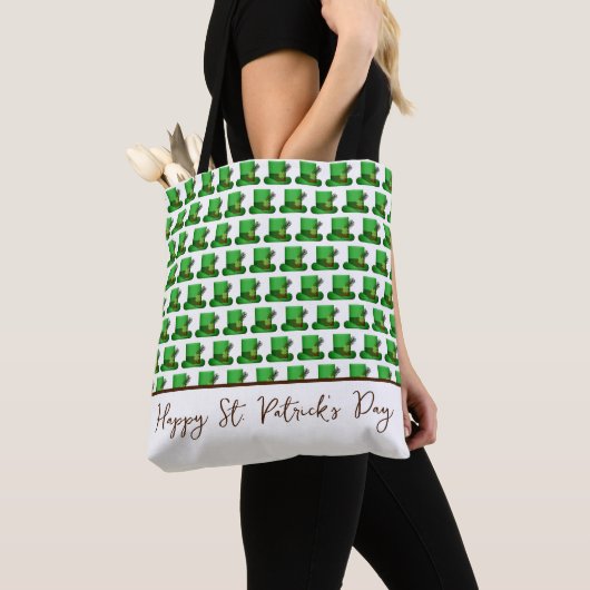 Trendy Green Hats Pattern St. Patrick's Day Tasche (Von Nahem)