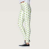 Trendy Green Herz Leggings (Links)