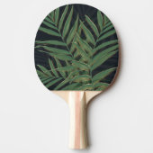 Trendy Green Palm Blätter Gold Strikes Gray Design Tischtennis Schläger (Vorderseite)