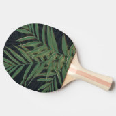 Trendy Green Palm Blätter Gold Strikes Gray Design Tischtennis Schläger (Seitenansicht)