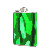 Trendy Green Pattern Flachmann (Links)