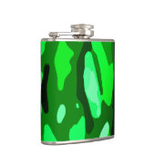 Trendy Green Pattern Flachmann (Rechts)